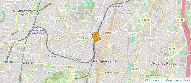 localisation de l'entreprise ISYJOB à BOURG-LA-REINE