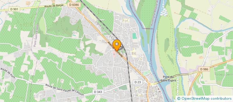 localisation de l'entreprise ISYMAP à PONT-SAINT-ESPRIT