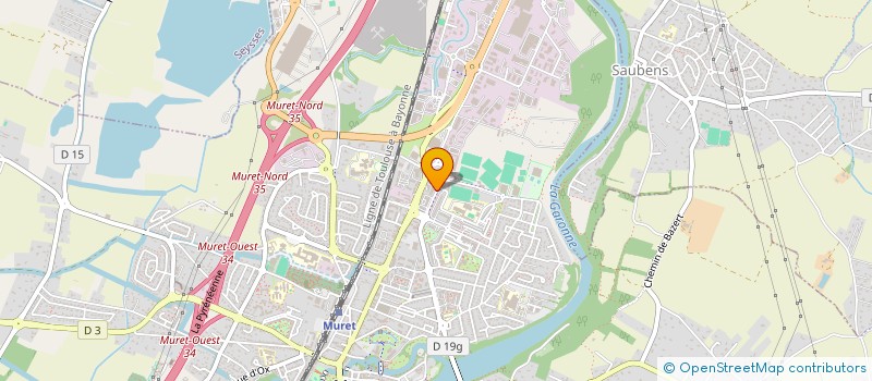 localisation de l'entreprise ISYS  MURET