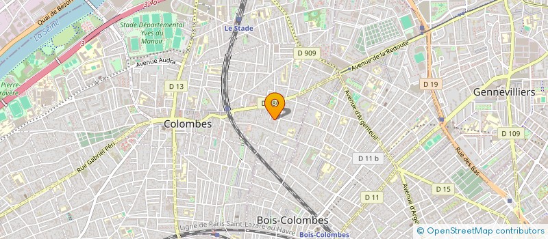 localisation de l'entreprise ISYS IMMO à COLOMBES
