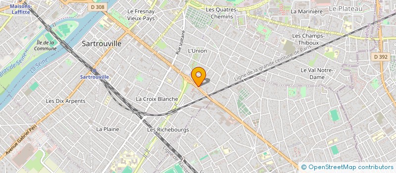 localisation de l'entreprise IT CIMO à SARTROUVILLE