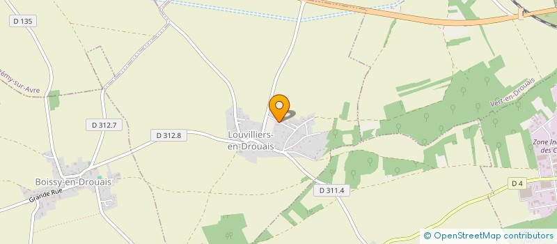 localisation de l'entreprise IT CONSULTING à LOUVILLIERS-EN-DROUAIS