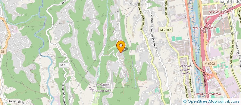 localisation de l'entreprise IT EDISOFT  LA GAUDE