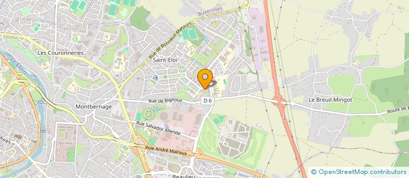 localisation de l'entreprise IT'EM ASSOCIATION à POITIERS
