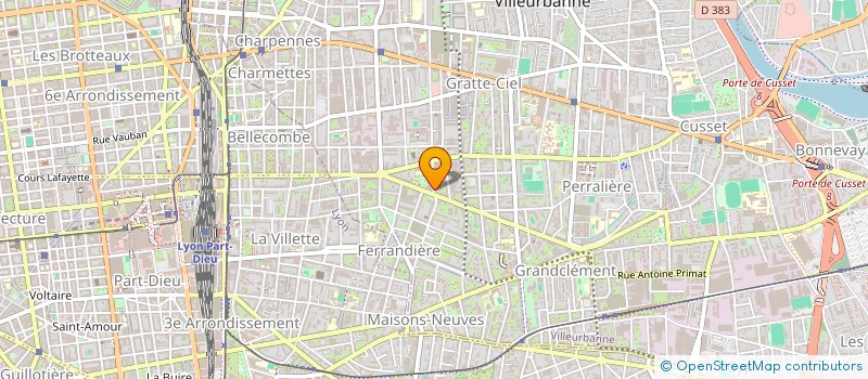 localisation de l'entreprise IT MARKETS. COM  VILLEURBANNE