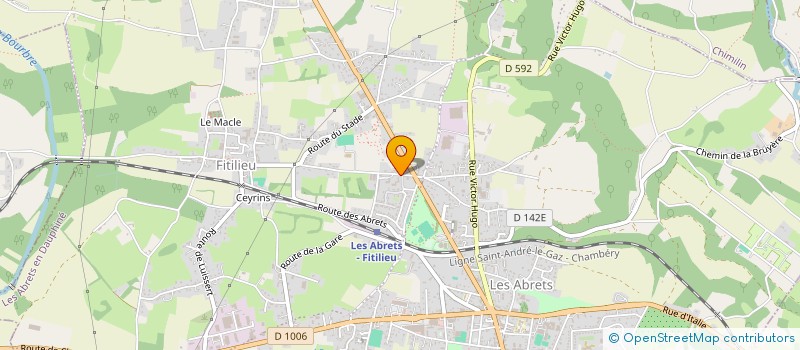 localisation de l'entreprise IT RESEAUX TELECOM  LES ABRETS-EN-DAUPHINE