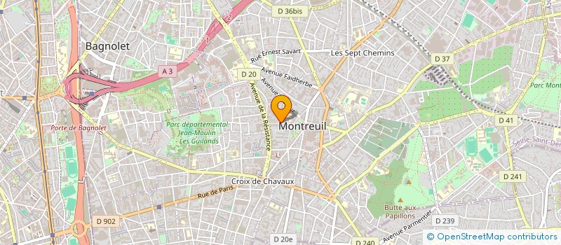 localisation de l'entreprise IT'S NOW à MONTREUIL