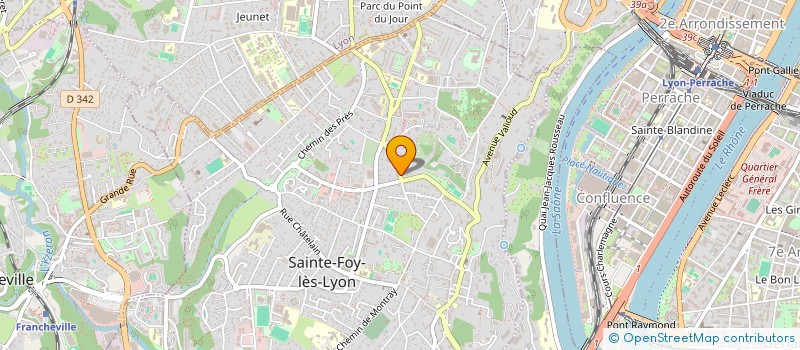 localisation de l'entreprise IT2E  SAINTE-FOY-LES-LYON