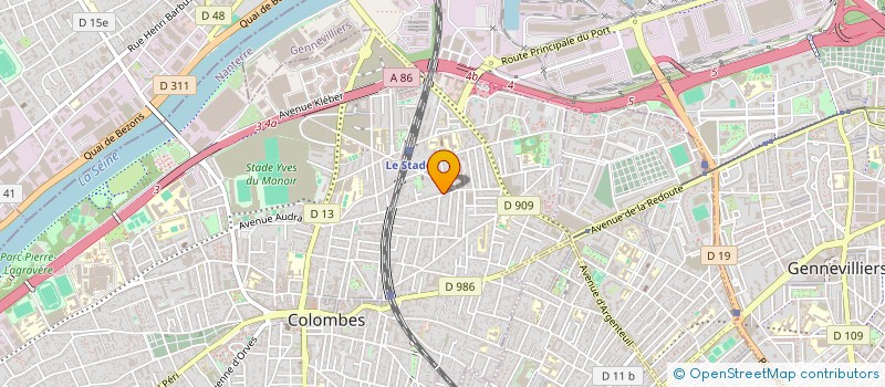 localisation de l'entreprise IT3C  COLOMBES
