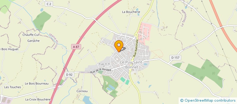 localisation de l'entreprise IT4B à CHOLET