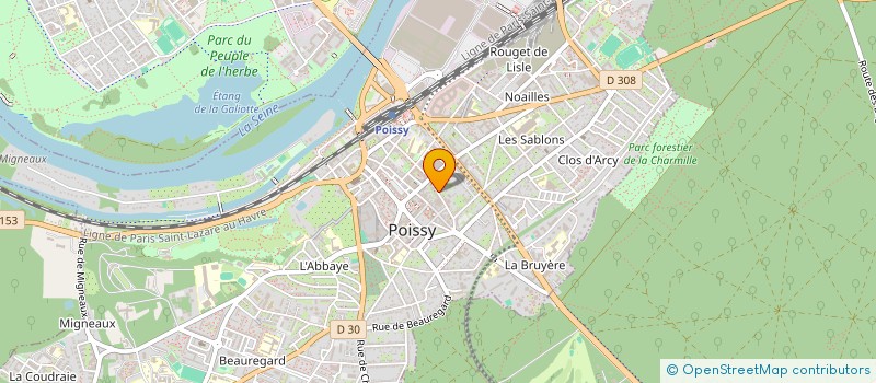 localisation de l'entreprise IT4YOU  POISSY