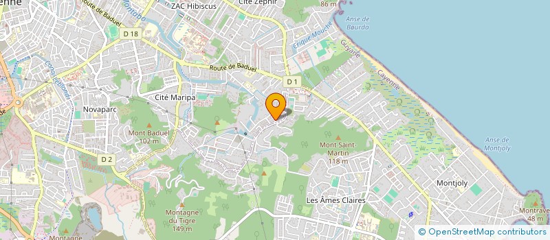 localisation de l'entreprise ITA FORMATION  CAYENNE