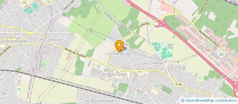 localisation de l'entreprise ITAACE IMMO  HERBLAY-SUR-SEINE