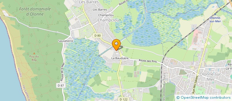 localisation de l'entreprise ITAC à LES SABLES D'OLONNE
