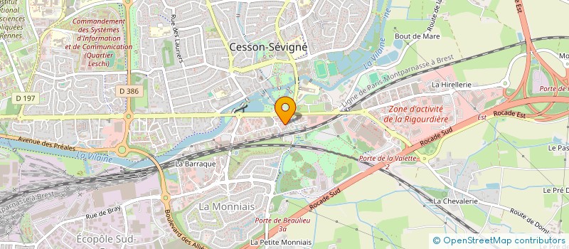 localisation de l'entreprise ITAC  BETTON