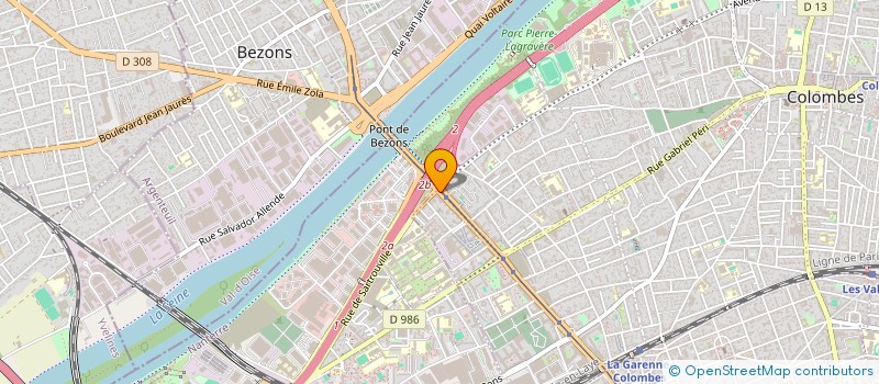 localisation de l'entreprise ITAC  COLOMBES