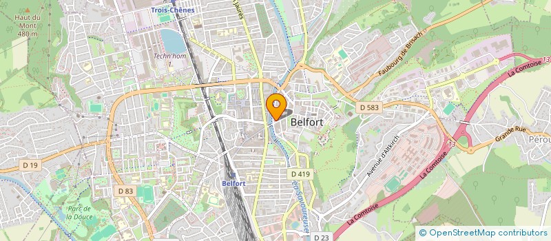 localisation de l'entreprise ITAFRA à BELFORT
