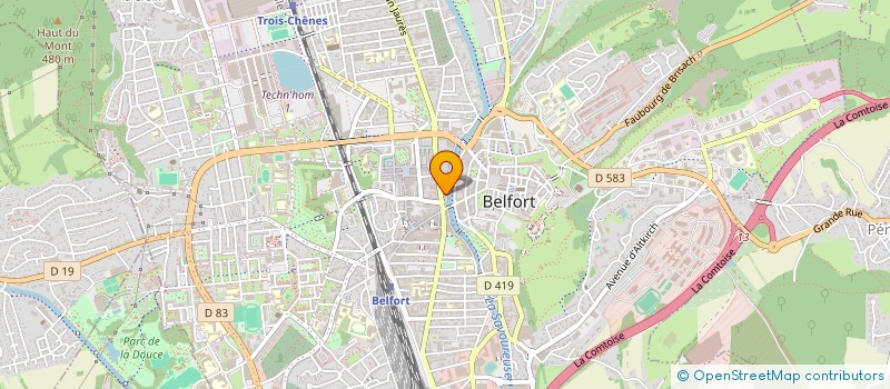 localisation de l'entreprise ITAK à BELFORT