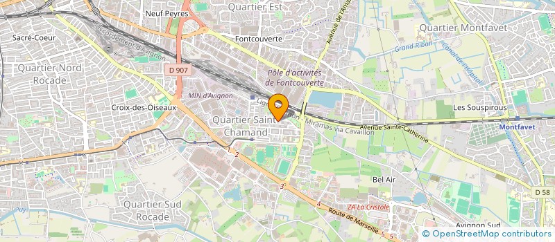 localisation de l'entreprise ITAL D à AVIGNON