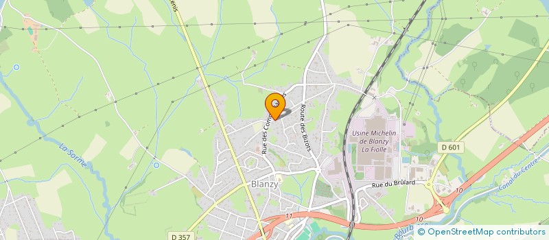 localisation de l'entreprise ITAL'MANIA  BLANZY