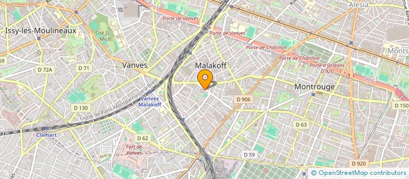 localisation de l'entreprise ITALFRANCA  MALAKOFF