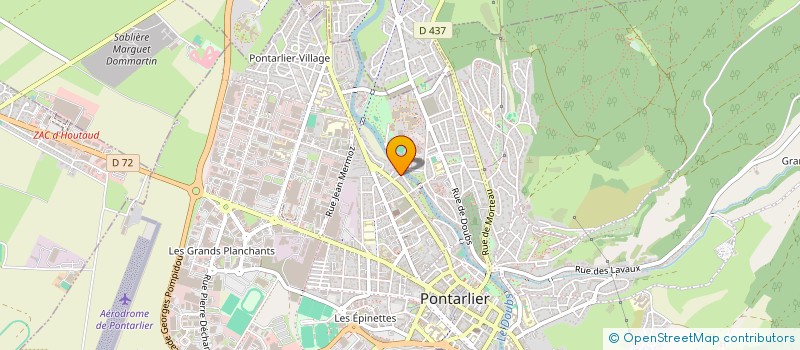 localisation de l'entreprise ITALFRANCE INTERNATIONAL  PONTARLIER