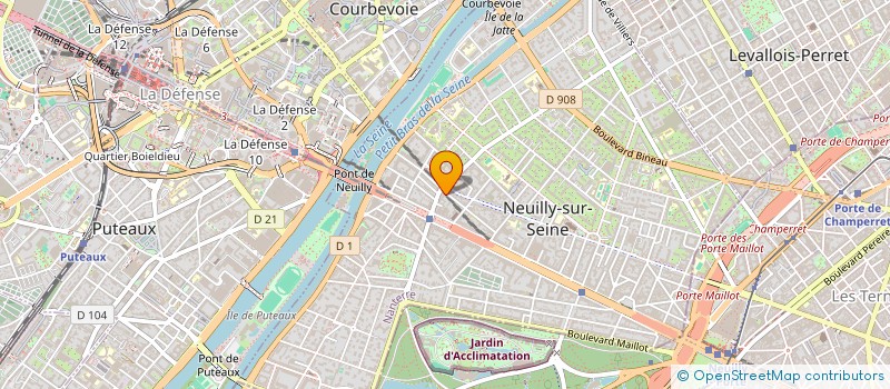 localisation de l'entreprise ITALIA MIA à NEUILLY-SUR-SEINE