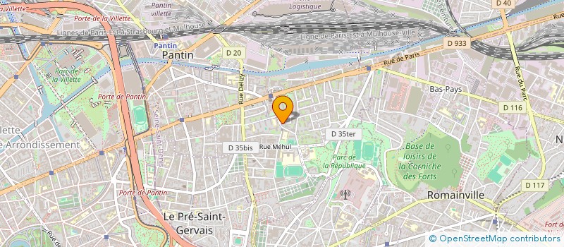 localisation de l'entreprise ITALIANFOOD  PANTIN