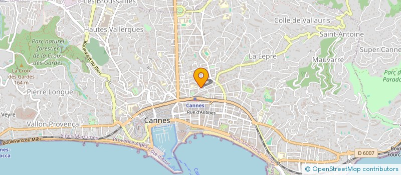 localisation de l'entreprise ITALIE GOURMANDE à CANNES