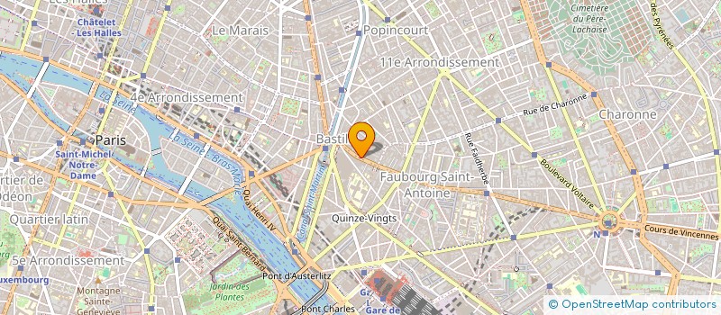 localisation de l'entreprise ITALIQUE PRODUCTIONS  PARIS 11