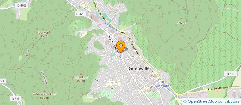 localisation de l'entreprise ITALMAISON  GUEBWILLER