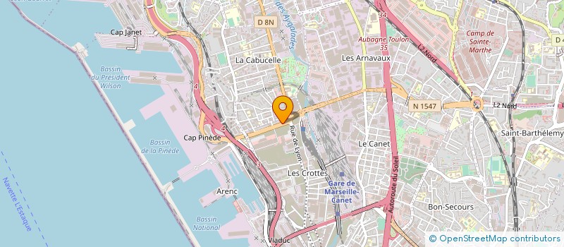 localisation de l'entreprise ITALMOTO à MARSEILLE