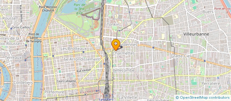 localisation de l'entreprise ITALO SOUND ART CONNECTION (ISAC)  VILLEURBANNE