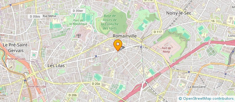 localisation de l'entreprise ITALUX  ROMAINVILLE