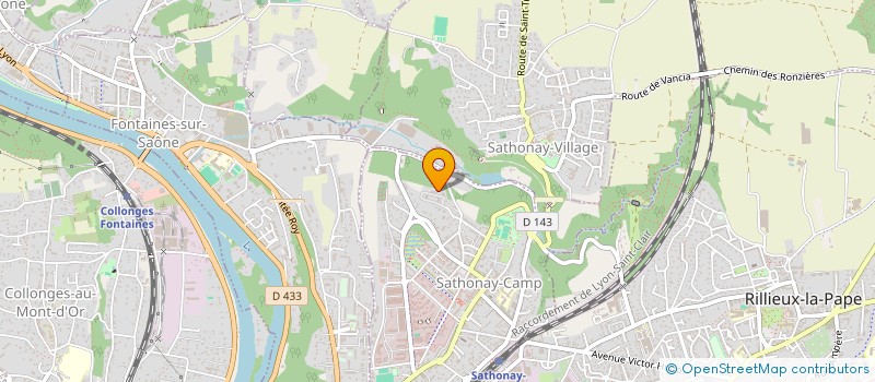 localisation de l'entreprise ITASOFT à SATHONAY-CAMP