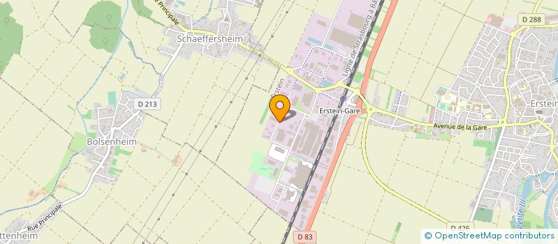 localisation de l'entreprise ITB STRUCTURE  ERSTEIN