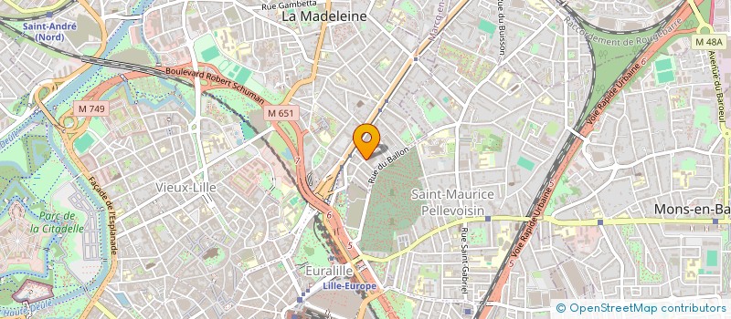 localisation de l'entreprise ITC à LA MADELEINE