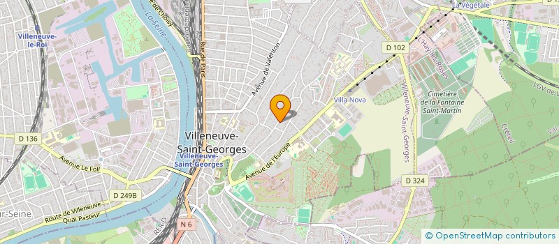 localisation de l'entreprise ITC COUVERTURE à VILLENEUVE-SAINT-GEORGES