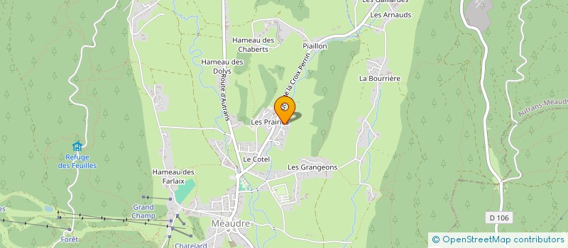 localisation de l'entreprise ITC GESTION  AUTRANS-MEAUDRE EN VERCORS