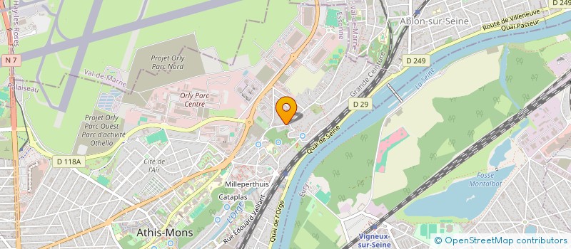 localisation de l'entreprise ITC GROUPE à ATHIS-MONS