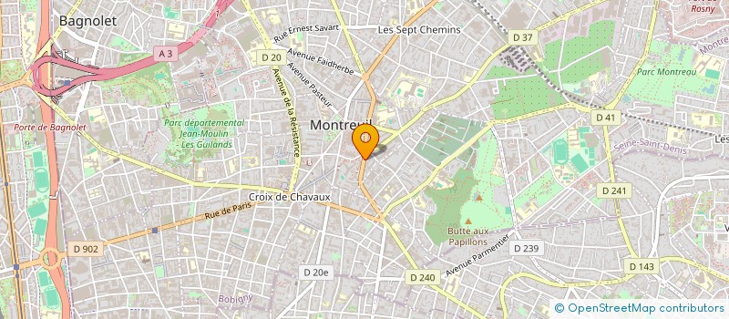 localisation de l'entreprise ITC SYSTEMES à MONTREUIL