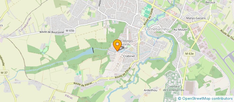 localisation de l'entreprise ITCLEVER  CORNEBARRIEU