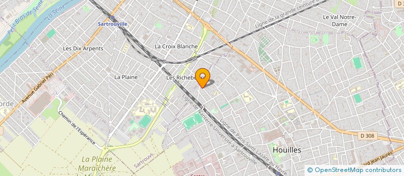 localisation de l'entreprise ITD CONCEPT à HOUILLES
