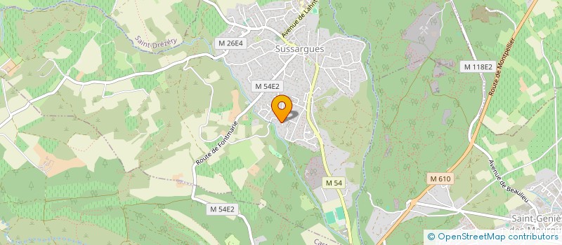 localisation de l'entreprise ITDA  SUSSARGUES