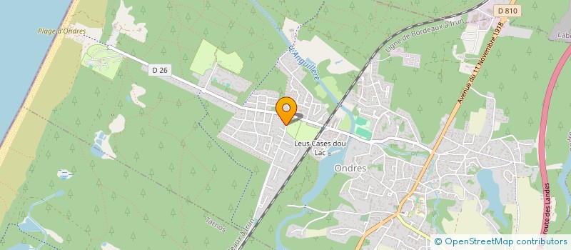 localisation de l'entreprise ITE  ONDRES