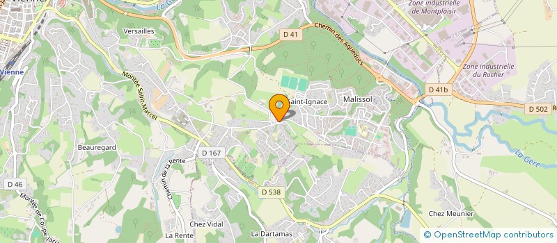 localisation de l'entreprise ITE FRAICHEUR à VIENNE