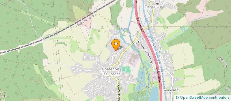localisation de l'entreprise ITE - INGENIERIE TOPOGRAPHIE ETUDES à CHATENOIS-LES-FORGES