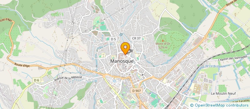 localisation de l'entreprise ITE PEINTURE ET RAVALEMENT DE FACADES à MANOSQUE