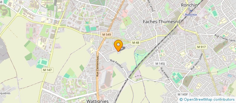 localisation de l'entreprise ITEA DEVELOPPEMENT  WATTIGNIES