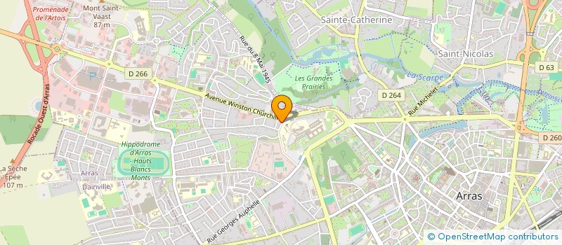 localisation de l'entreprise ITEB à ARRAS